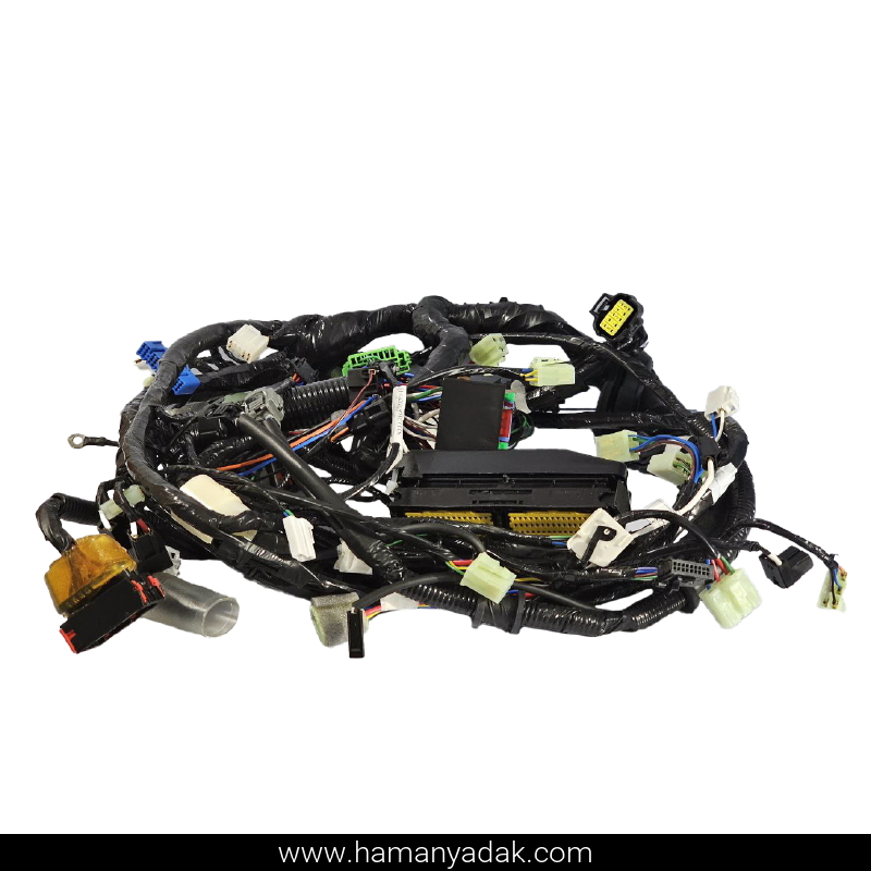 دسته سیم موتور پراید زیمنس یگانه فن 2 دور با ایمو (کد SH12R67020) برند دناکو