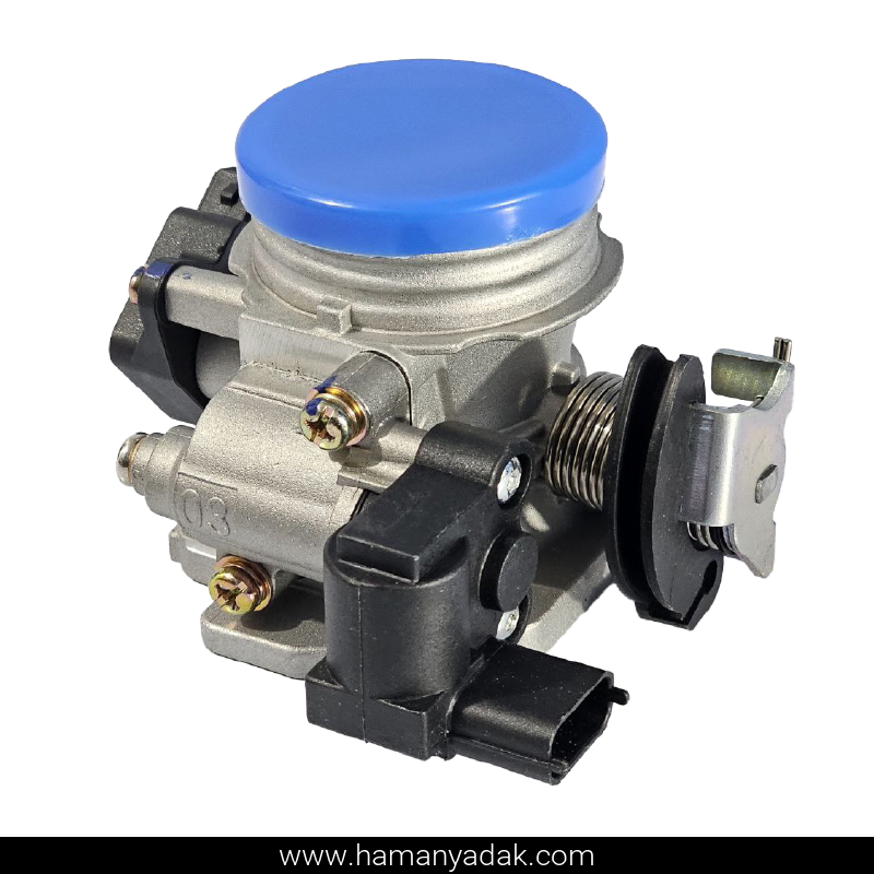 دریچه گاز کامل مکانیکی پراید مدل بوش برند هیرکان