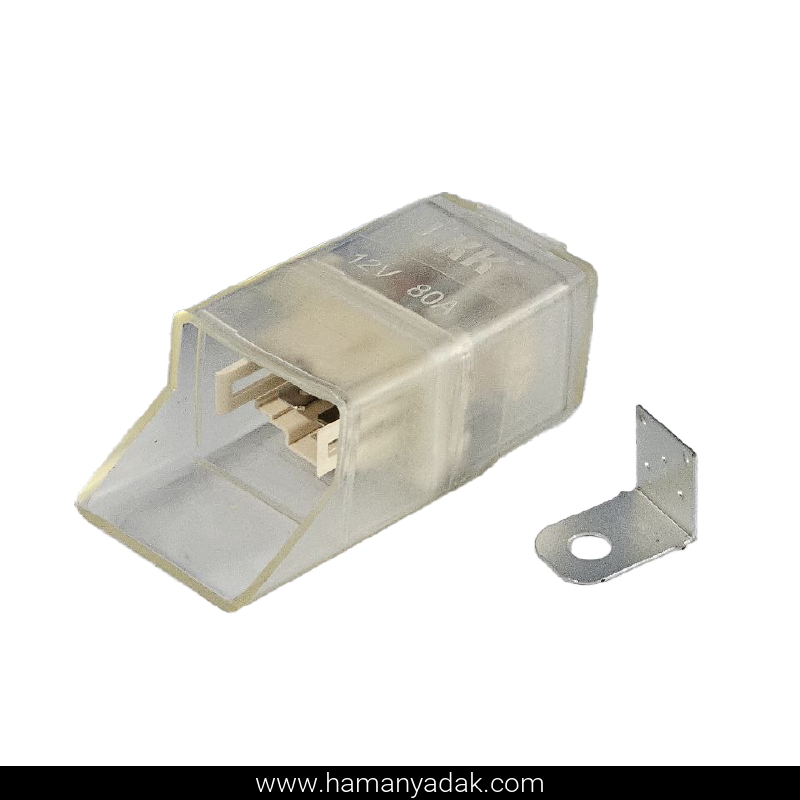 رله فن یک قلو شیشه ای پراید انژکتور برند LKK