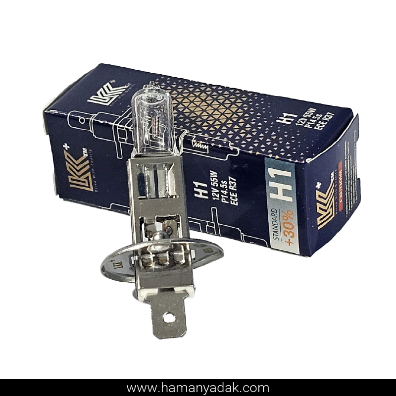 لامپ H1 بی سیم 12 ولت 55 وات برند LKK