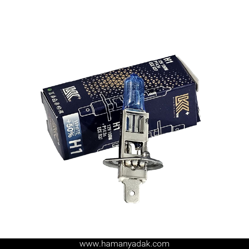 لامپ H1 بی سیم 12 ولت 100 وات یخی برند LKK