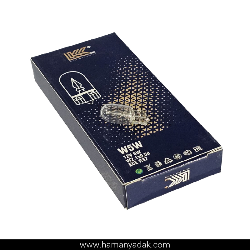 لامپ آریایی T10 ـ 12 ولت 5 وات برند LKK (بسته 10 عددی)