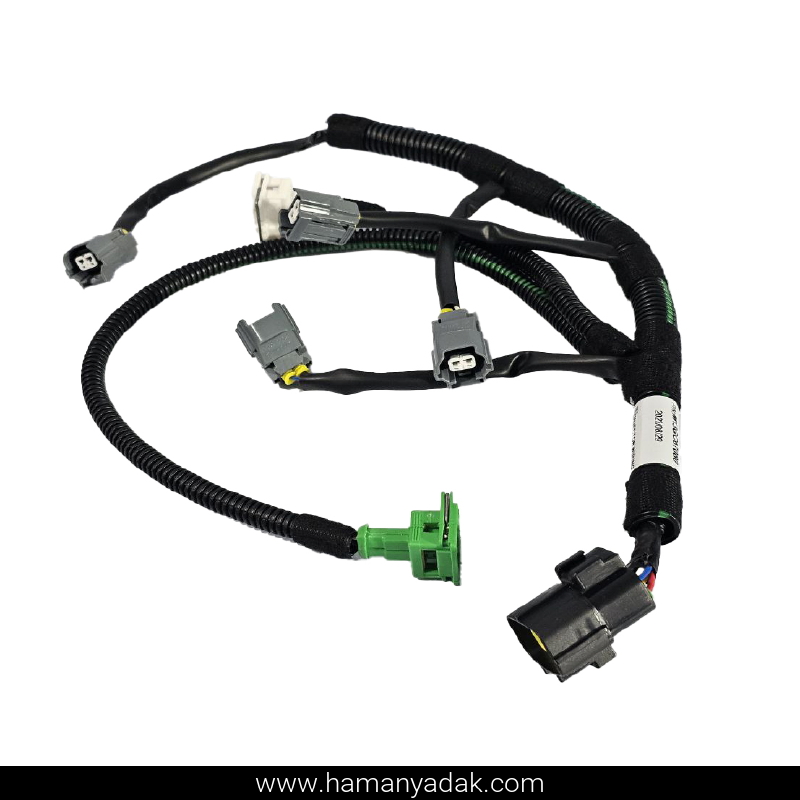 دسته سیم سوزن انژکتور (منیفولد) پراید ساژم (کد M13GC67080) برند دناکو