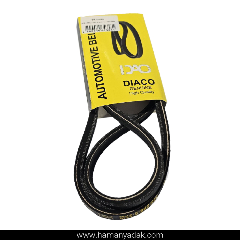 تسمه دینام پراید مدل منجید دار برند دیاکو