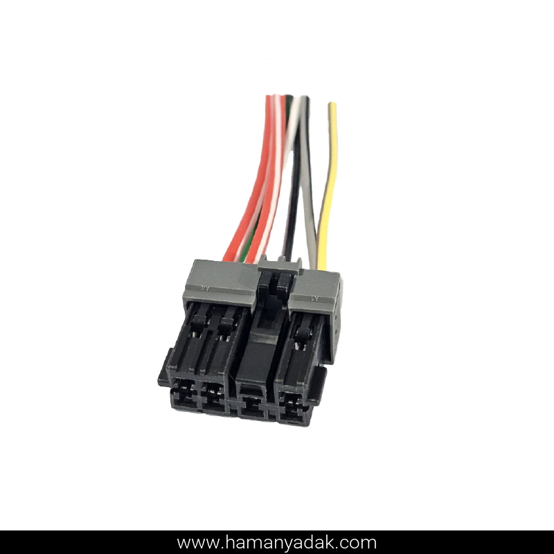 سوکت 7 فیش شیشه بالابر پژو 206 تیپ 2 قدیم برند +BBZ