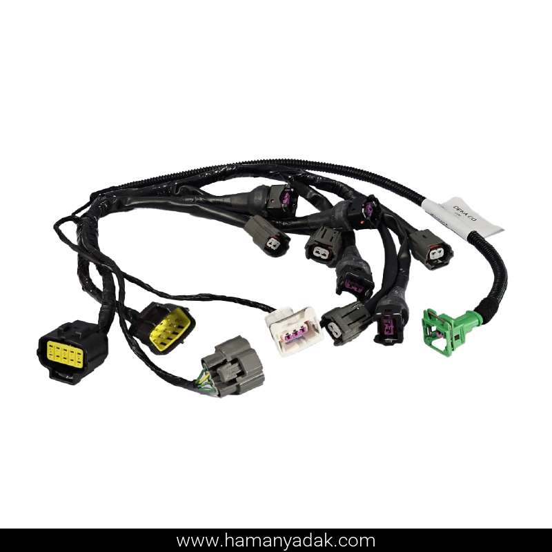 دسته سیم سوزن انژکتور (منیفولد) تیبا و پراید دوگانه (کد M13GS67080) برند دناکو