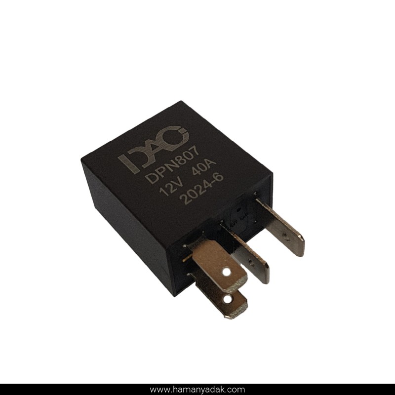 میکرو رله 4 فیش مشکی 40 آمپر برند دیاکو (کد 807)