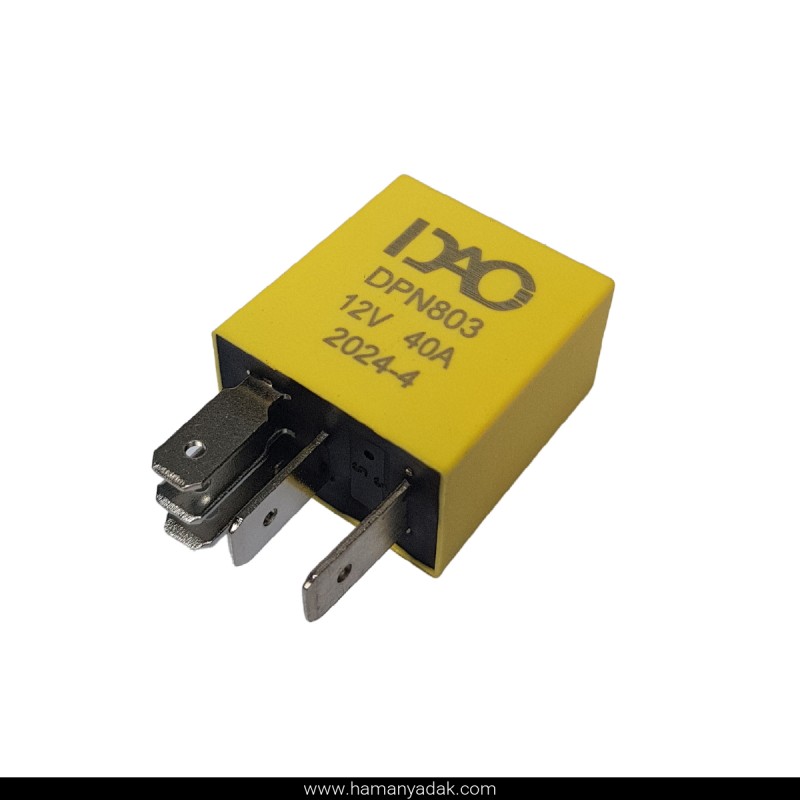 میکرو رله 5 فیش زرد 40 آمپر برند دیاکو (کد 803)