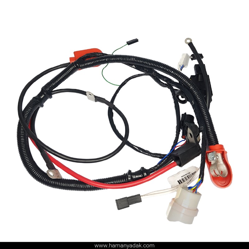 دسته سیم کابل باطری دینام پراید کاربراتور (کد KK15667070) برند دناکو