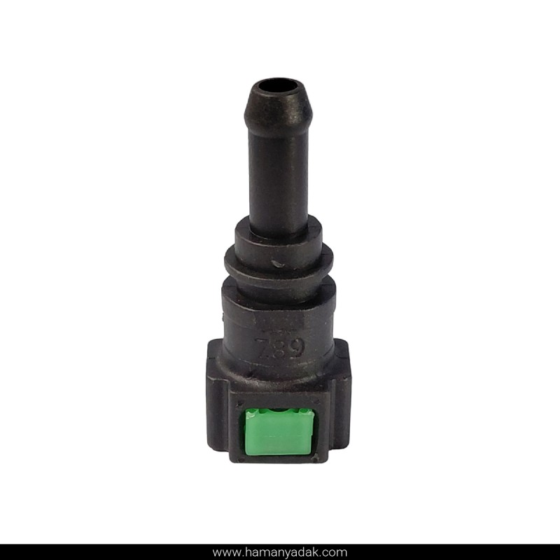 سوکت صافی بنزین سر صاف سبز مدل 2 برند +BBZ (کد 104)