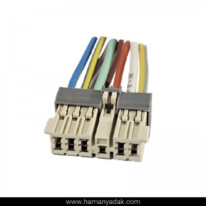 سوکت 11 فیش مادگی سفید زیر داشبورد پژو (بخاری) برند +BBZ