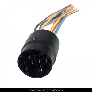 سوکت 16 فیش نری استوانه ای اصلی پراید برند +BBZ