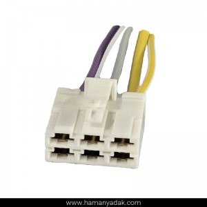 سوکت 6 فیش دسته راهنما پراید کوچک برند +BBZ