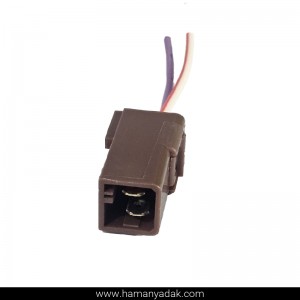 سوکت 2 فیش ردیفی قهوه ای برند +BBZ