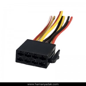 سوکت 8 فیش رادیو پخش چپ و راست برند +BBZ