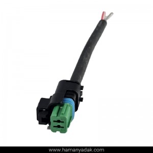 سوکت 2 فیش سوزنی رنگی سبز برند +BBZ