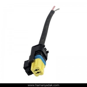 سوکت 2 فیش سوزنی رنگی زرد برند +BBZ