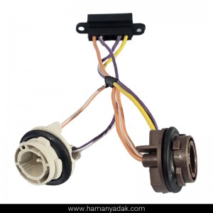 سوکت 4 فیش خطر عقب سمند روی بدنه برند +BBZ