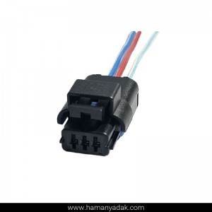 سوکت 3 فیش سوزنی چراغ جلو پژو 206 برند +BBZ