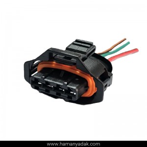 سوکت 4 فیش مپ سنسور پراید ساژم برند +BBZ