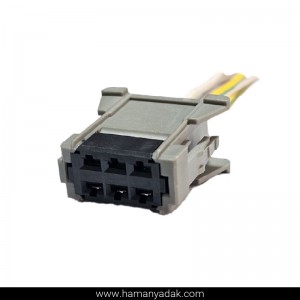 سوکت 6 فیش مقاومت بخاری پژو 206 جدید برند +BBZ