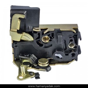 قفل مکانیکی درب جلو چپ پژو 405 و سمند (طرح قدیم) برند متک