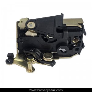 قفل مکانیکی درب عقب چپ پژو 405 و سمند (طرح قدیم) برند متک