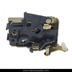 قفل مکانیکی درب عقب راست پژو 405 و سمند (طرح قدیم) برند متک