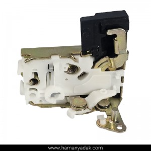 قفل مکانیکی درب جلو راست پژو 405 و سمند (طرح جدید) برند متک