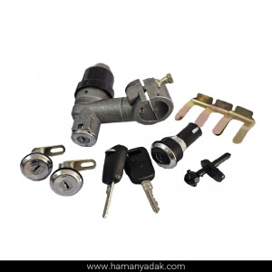 مجموعه کامل قفل و سوئیچ پیکان برند نصیر لوازم