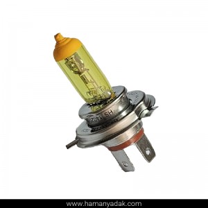 لامپ H4 سه خار 12 ولت 100/90 وات زرد برند Lee Tech