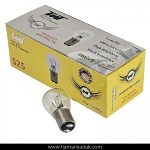 لامپ دو کنتاکت 12 ولت 21/5 وات برند TMT (بسته 10 عددی)