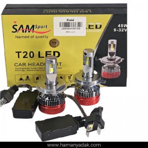 هدلایت H4 سه خار مدل T20 برند سام