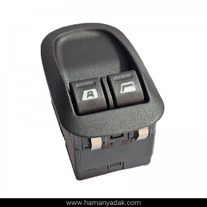 کلید شیشه بالابر اتو پژو 206 تیپ 2 جدید سوکت پشت برند ایمن تک