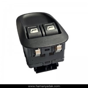 کلید شیشه بالابر ساده پژو 206 تیپ 2 سوکت بغل برند ایمن تک