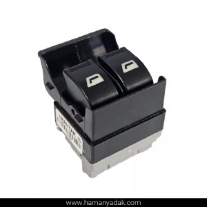 کلید شیشه بالابر ساده پژو پارس دو پل برند ایمن تک