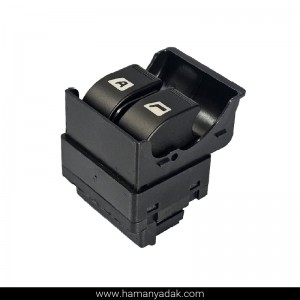 کلید شیشه بالابر اتو پژو SLX دو پل نور نارنجی برند هیرکان