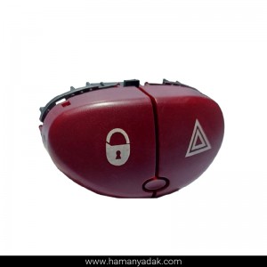 کلید فلاشر و قفل مرکزی پژو 206 دو پل برند هیرکان