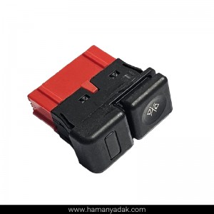 کلید قفل کن شیشه های عقب پژو پارس سوکت قرمز برند هیرکان