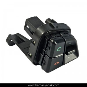 کلید مولتی مدیا (تلفن) راست پژو پارس برند هیرکان