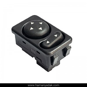 کلید تنظیم آینه برقی پژو 405 و پارس برند دیاکو