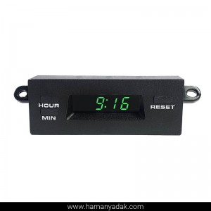 ساعت دیجیتال پراید نور سبز برند هیرکان