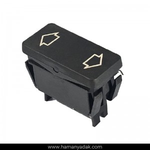 کلید شیشه بالابر ساده پژو 405 و پارس برند هیرکان