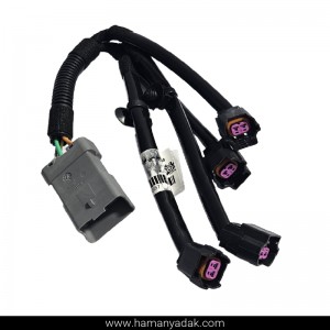 دسته سیم سوزن انژکتور (منیفولد) پژو 206 و رانا سوکت بیضی برند HPERIN