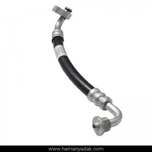 شیلنگ کولر رفت کوتاه ساندن یورو 4 یکسر گرد پراید (کد SH63) برند والافن