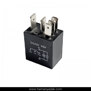 میکرو رله 5 فیش مشکی 40 آمپر برند BIG