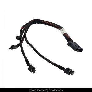 دسته سیم کویل سمند EF7 دوگانه سوکت 6 فیش (کد IK00098180) برند دناکو