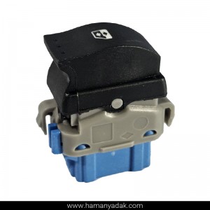 کلید شیشه بالابر مگان نور آبی برند NOVAK