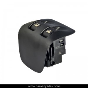 کلید شیشه بالابر عقب پژو 206 تیپ 5 برند هیرکان