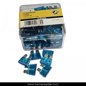 فیوز دوشاخ شیشه ای 15 آمپر